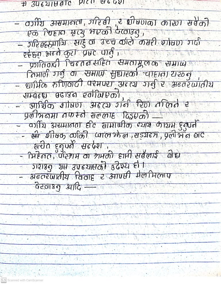 Ek Chihan Exercise Questions Answers Class 12 Nepali Hari570